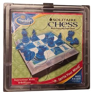 ThinkFun Solitaire Chess Logic Game Single Player Strategy Puzzle 3400-CH01